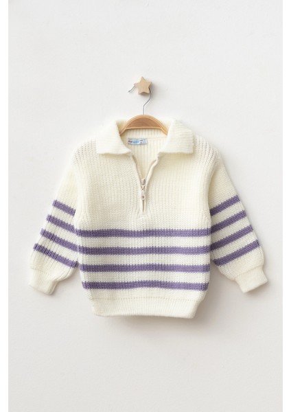 Çizgili Triko Kazak 4099