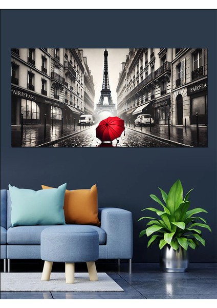 Kanvas Tablo Kırmızı Şemsiyeli Paris fırsatları