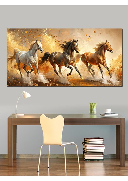 Kanvas Tablo Özgür Ruhlu Koşan Atlar fiyatları