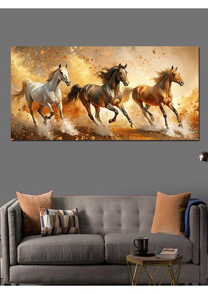 Kanvas Tablo Özgür Ruhlu Koşan Atlar modelleri