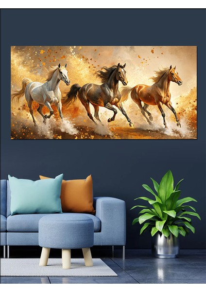 Kanvas Tablo Özgür Ruhlu Koşan Atlar indirimleri