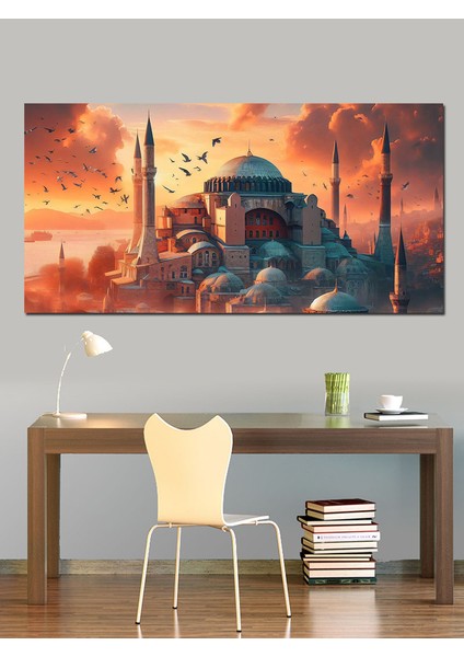 Kanvas Tablo Ezan Vakti Ayasofya