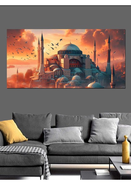 Kanvas Tablo Ezan Vakti Ayasofya modelleri
