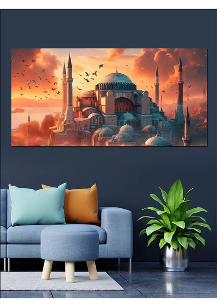 Kanvas Tablo Ezan Vakti Ayasofya fırsatları