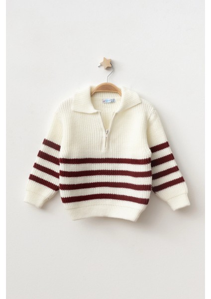 Çizgili Triko Kazak 4099