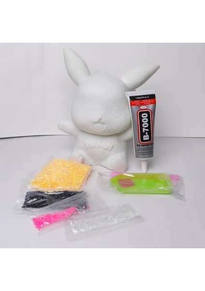 Pokemon Pikachu 3D Kendin Yap Diy Elmas Mozaik Yapıştırma Figür Kumbara