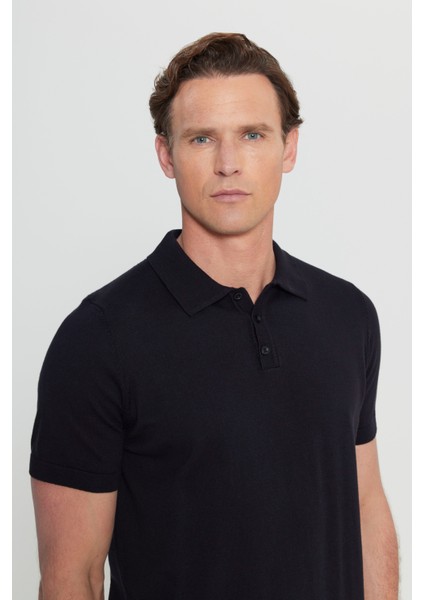 %100 Pamuk Standart Fit Normal Kesim Polo Yaka Triko Tişört fırsatları