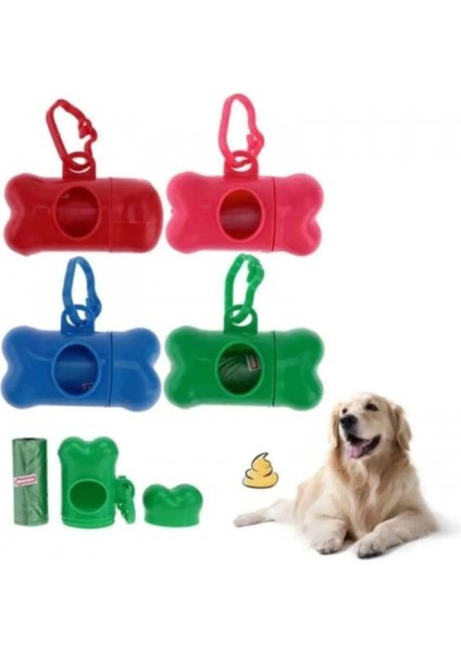 Kemik Şeklinde Evcil Hayvan Dışkı Taşıma Poşeti Taşıma Çantası ve Evcil Hayvan Kaka Poşeti 1 Adet indirimleri