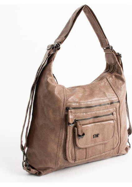 Suni Deri Sırt Çantası Vizon (Model: 571-13-13M) fırsatları