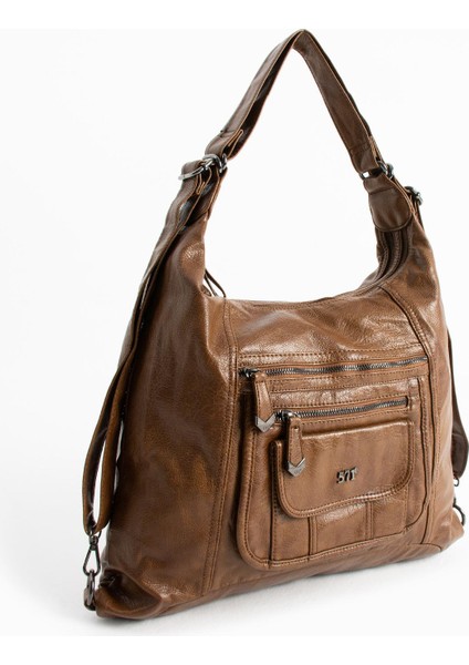 Suni Deri Sırt Çantası Taba (Model: 571-13-13M) fırsatları