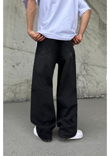 Basic Siyah Baggy Jean