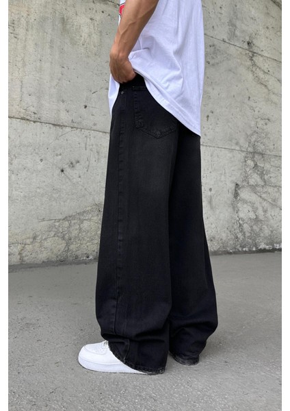 Basic Siyah Baggy Jean