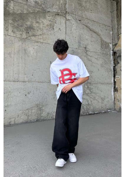 Basic Siyah Baggy Jean