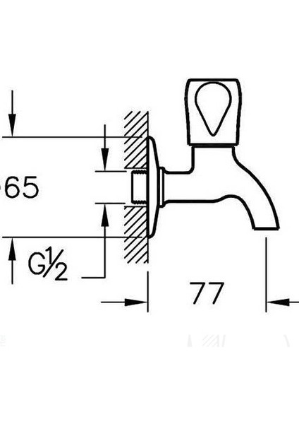 Artema A41585 Kısa Musluk
