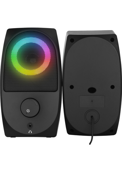 MD-90R 2.0 5W * 2 Siyah Bluetooth Rgb 2.0 Gaming Speaker
