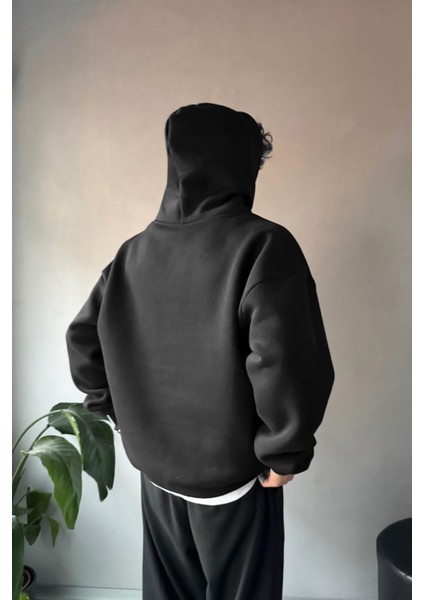 Basic Oversize Siyah Hoodie fiyatları