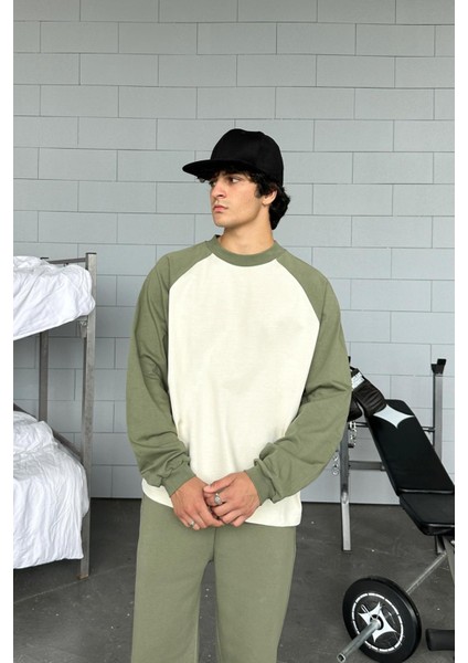 Atelier Reglan Kol Oversize Haki Long Sleeve Tişört fiyatları
