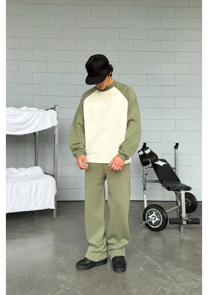 Atelier Reglan Kol Oversize Haki Long Sleeve Tişört fırsatları