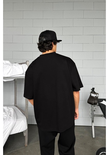 Atelier Basic Siyah Oversize Tişört