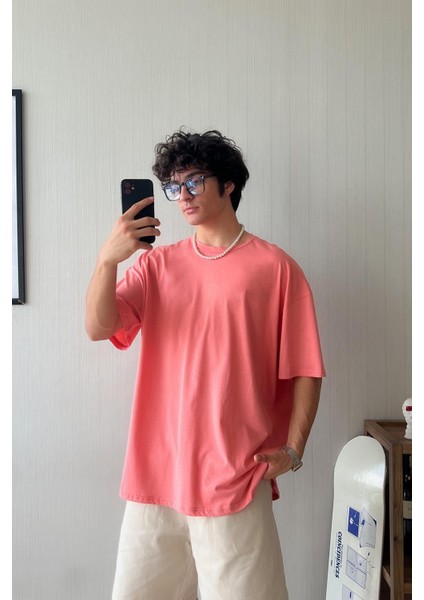 Basic Regular Fit Pembe Tişört