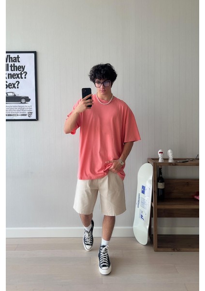 Basic Regular Fit Pembe Tişört