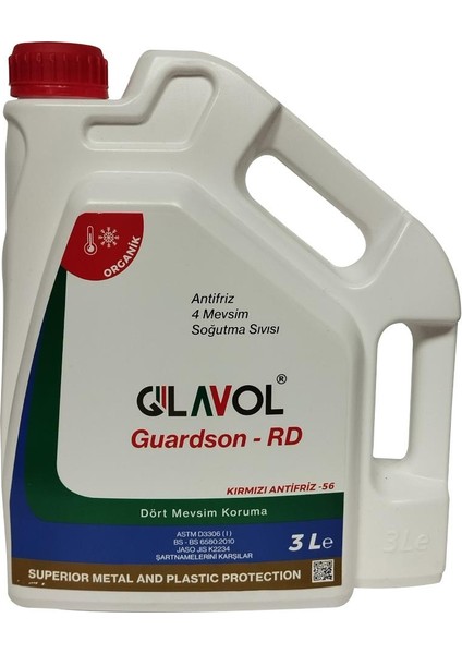 Guardson -Rd Kırmızı Antifriz 3 Lt -56 Derece