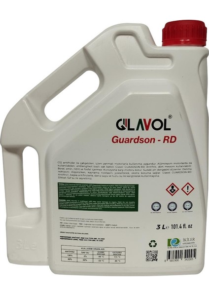 Guardson -Rd Kırmızı Antifriz 3 Lt -56 Derece