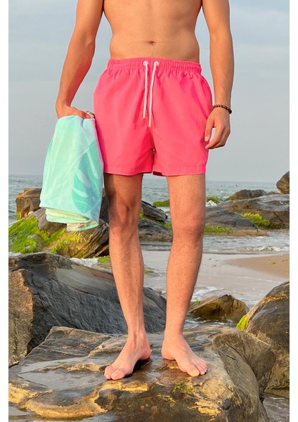 Basic Pembe Deniz Şortu