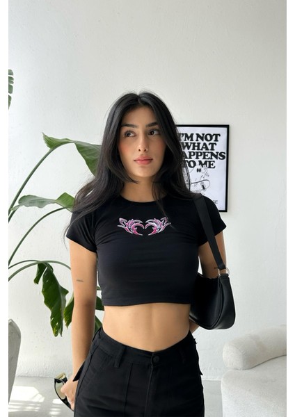 Atelier Kalp Baskılı Crop