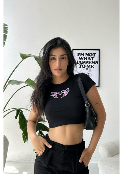 Atelier Kalp Baskılı Crop