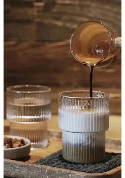 Isıya Dayanıklı Borosilikat Origami Stil Bardak - Kahve ve Sunum Bardağı 1 Adet 300 ml