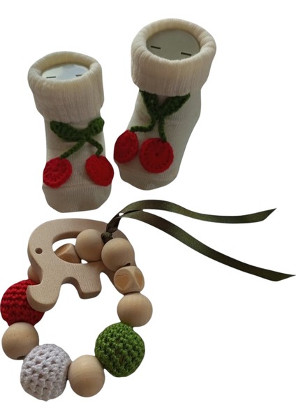 Hoşgeldin Bebek, Yenidoğan Kız Bebek, Kiraz Motifli Hediye Seti fiyatları