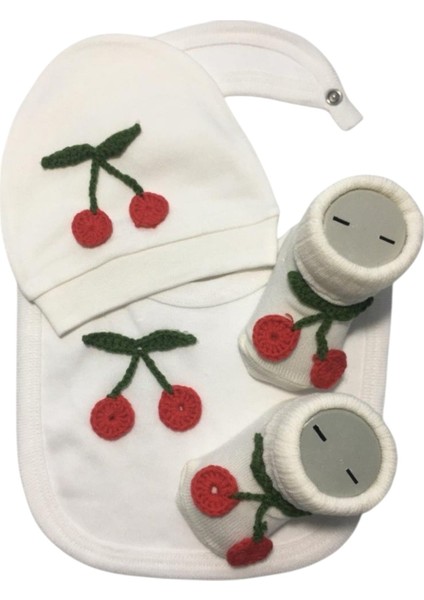 Hoşgeldin Bebek, Yenidoğan Kız Bebek, Kiraz Motifli Hediye Seti modelleri