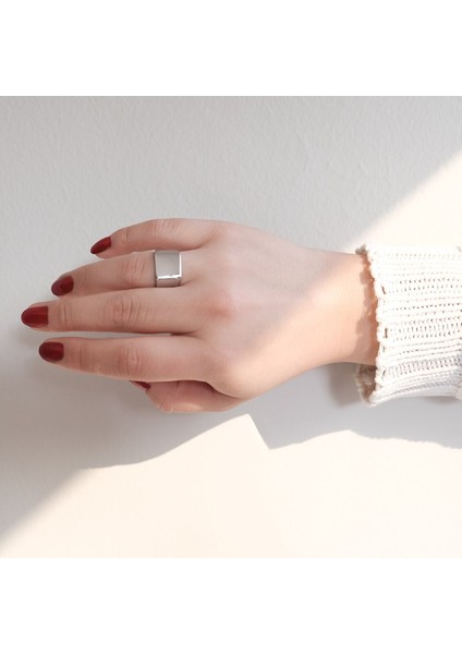 316 L Çelik Düz Desensiz Unisex Yüzük YZK-439 modelleri