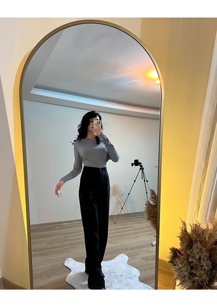 Gri Kayık Yaka Sandy Bluz fırsatları