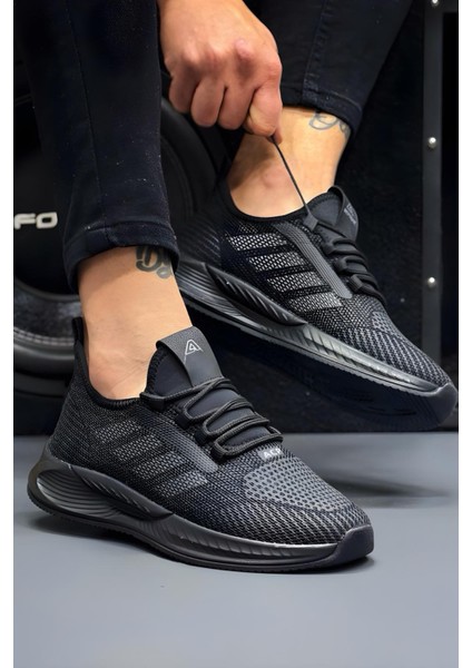 Acp 141 Şerit Detaylı Kalın Taban Erkek Sneaker