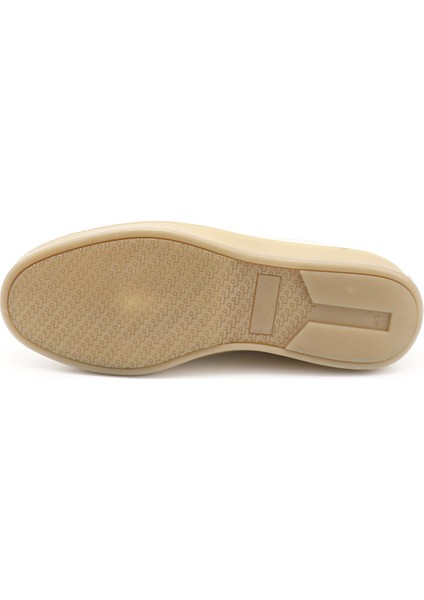 Erkek Vizon Bağcıklı Hakiki Deri Comfort Sneaker