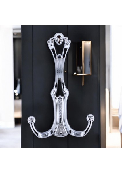 Sultan Portmanto Askı Gümüş Krom Vestiyer Dolap Askılık Askılığı Duvar Banyo Mutfak Elbise Askısı fırsatları