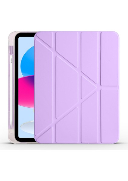 Apple Ipad Air 13 M3 Çipli 2025 Kalem Bölümlü Standlı Uyku Modlu Akıllı Kılıf A3267