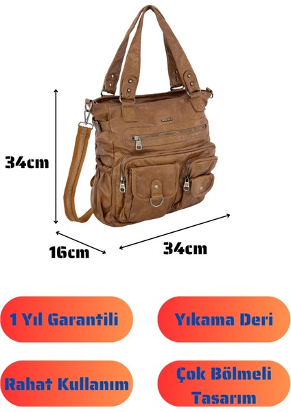 Bolsas Kadın Omuz Çanta Taba 1035 fırsatları