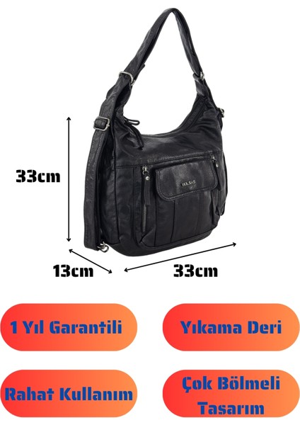 Bolsas Kadın Omuz ve Sırt Çanta Siyah 1037 fırsatları