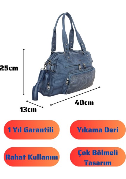 Bolsas Kadın Omuz Çanta Mavi 1036 fırsatları