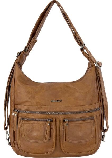 Bolsas Kadın Omuz ve Sırt Çanta Taba 1038