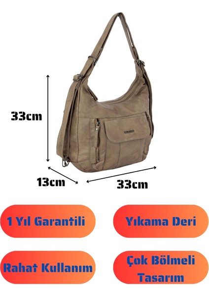 Bolsas Kadın Omuz ve Sırt Çanta Vizon 1037 fırsatları