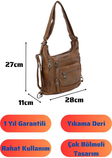 Bolsas Kadın Omuz ve Sırt Çanta Taba 1029 fırsatları