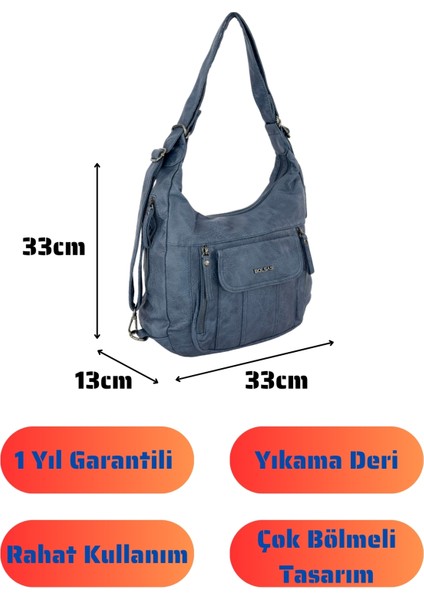 Bolsas Kadın Omuz ve Sırt Çanta Mavi 1037 fırsatları