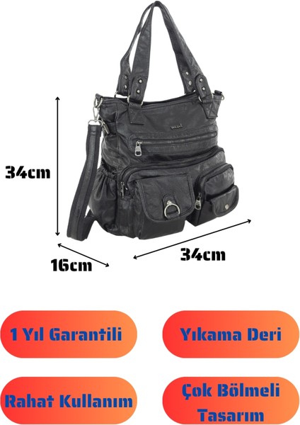 Bolsas Kadın Omuz Çanta Siyah 1035 fırsatları