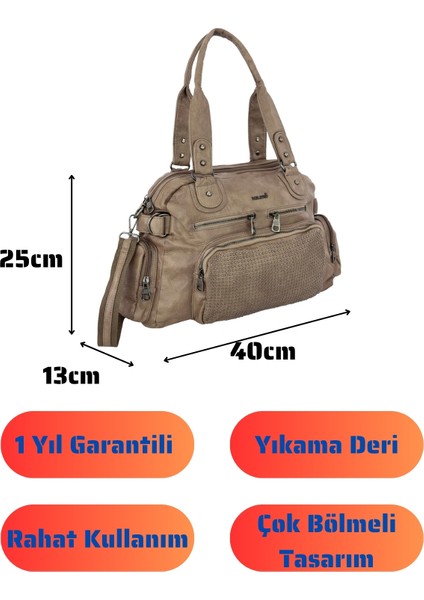 Bolsas Kadın Omuz Çanta Vizon 1036 fırsatları