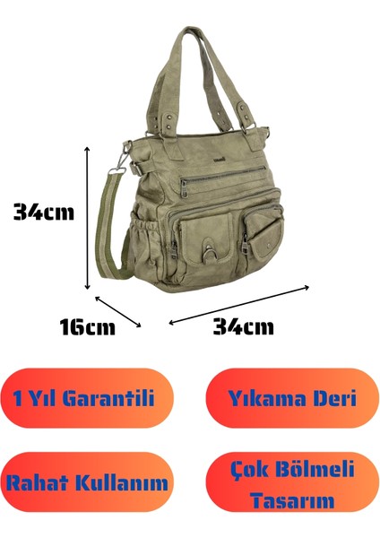 Bolsas Kadın Omuz Çanta Yeşil 1035 fırsatları