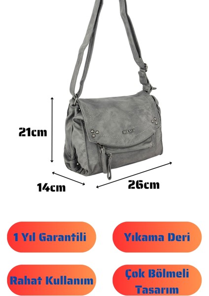 Bolsas Kadın Çapraz Çanta Gri 1043 fırsatları